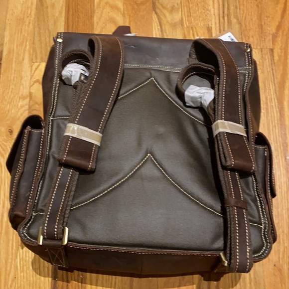 NEW BRASS TACKS Leathercraft Backpack - Picture 4 of 8